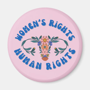 Aimant Droits des femmes Droits humains Floral Uterus