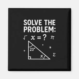 Aimant Drôle 67 Math Meme Résoudre le problème enseignant