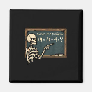 Aimant Drôle 67 Mème Brainrot Blague Halloween Squelette