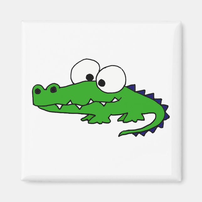 Aimant Drôle Alligator (Devant)