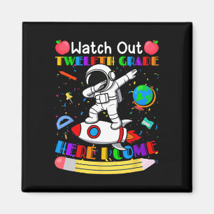 Aimant Drôle Attention Senior Me Voici Astronaute 
