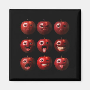 Aimant Drôle Bête Ai Pomme Génération Z Mème Brainrot Hum