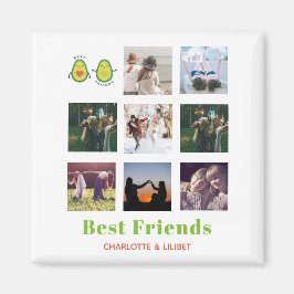 Aimant Drôle BFF PHOTO COLLAGE Cadeau personnalisé AVOCAD