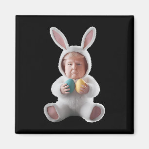 Aimant Drôle Bunny Pâques Trump mème Joyeux jour de Pâque