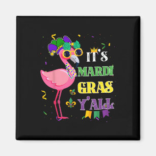 Aimant Drôle Carnaval Idée cadeau Flamant rose Mardi Gras