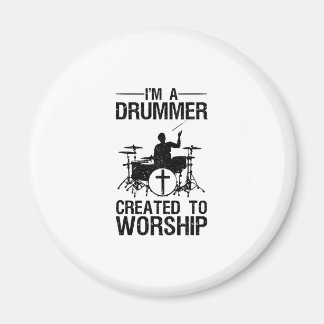 Aimant Drôle Christian Drummer Art Pour Hommes Femmes Dru
