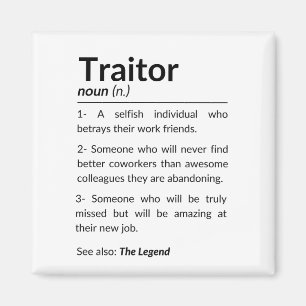 Aimant Drôle collègue d'adieu, collègue quittant son empl