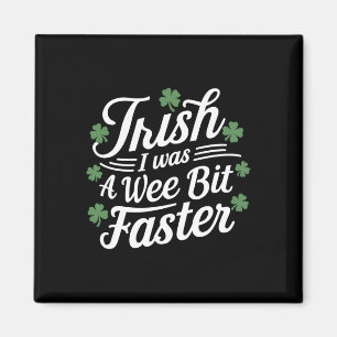 Aimant Drôle Coureur Jour de la Saint Patrick Irlandais J