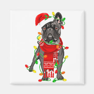 Aimant Drôle de chien Bouledogue français Arbre de Noël L