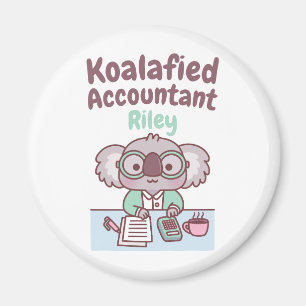Aimant Drôle de comptable Koalafied Mignon koala Pun Tot