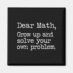 Aimant Drôle de maths grandis et résous tes propres probl