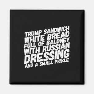 Aimant Drôle de sandwich anti-trump Impeach Trump politiq