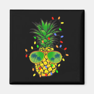 Aimant Drôle de sapin d'ananas Noël d'été en juillet