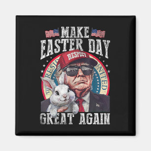 Aimant Drôle de Trump Faire Pâques De Nouveau Super Lapin