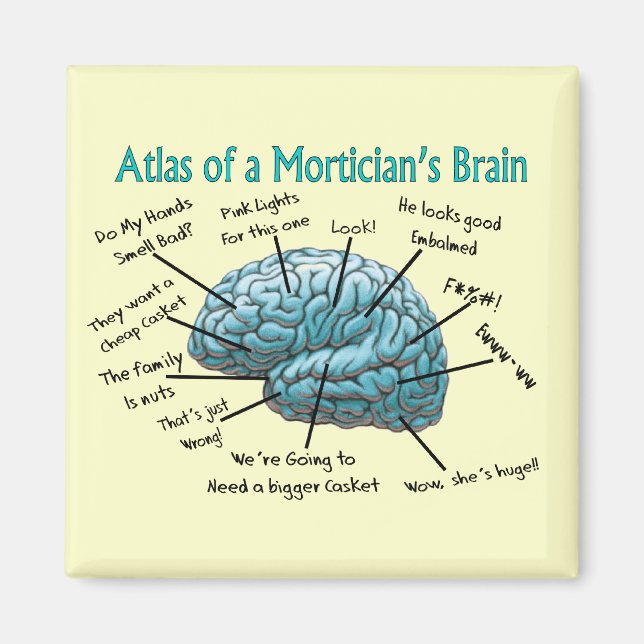 Aimant Drôle don morticien (Devant)
