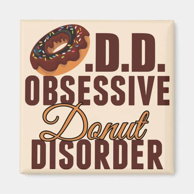 Aimant Drôle Donut (Devant)