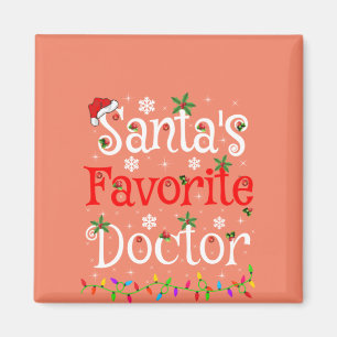 Aimant Drôle Éclairage de Noël Père Noël Favorite Docteur