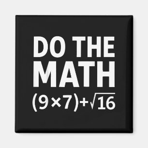 Aimant Drôle Fais Le Calcul Mème – Humour De Nerd Équatio