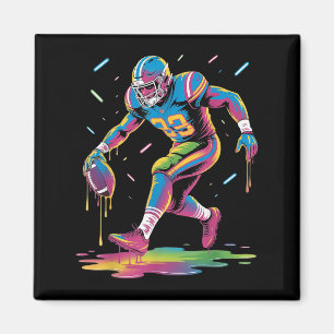 Aimant Drôle Football Dripng Garçon Jeune Tie Dye Dripng 