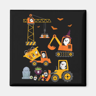 Aimant Drôle Halloween Camions Citrouille Toddle
