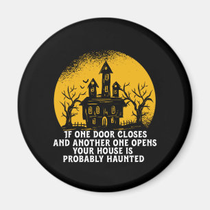 Aimant Drôle Halloween Haunted House Citation Inspiration