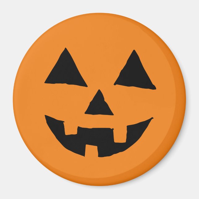 Aimant Drôle Jack O Lanter Halloween Art Simple Jack O (Devant)