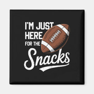 Aimant Drôle, je suis juste là pour les snacks Football