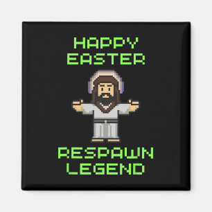 Aimant Drôle Jeu Vidéo de Pâques Jésus - Légende Respawn 