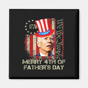 Aimant Drôle Joe Biden 4 juillet Joyeux 4ème Du Père