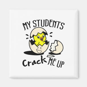 Aimant Drôle Jour de Pâques Oeuf Chick Enseignant Mes élè