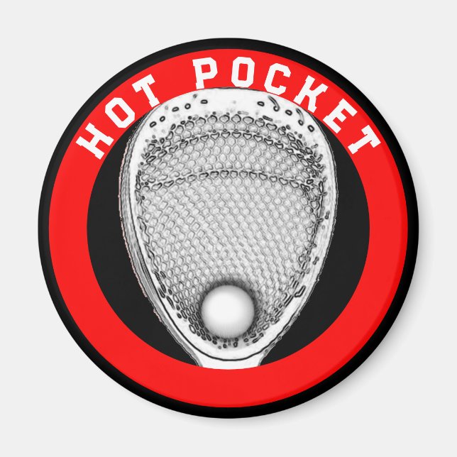 Aimant Drôle Lacrosse Goalie Cadeau (Devant)