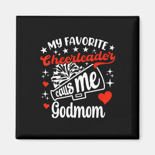 Aimant Drôle Ma pom-pom girl préférée m'appelle Godmom Ch