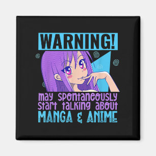 Aimant Drôle Manga Anime Lover Otaku Weeb Citation Anime 