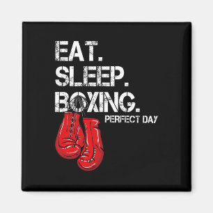Aimant Drôle Manger. Dormir. Répéter. Amateur de boxe jou