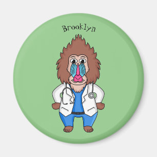 Aimant Drôle manuel dessin d'un médecin