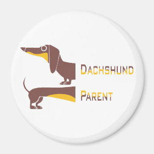 Aimant Drôle mignon dachshund pour parent chien long
