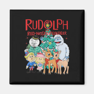 Aimant Drôle Mignon Rudolph Le Renne au Nez Rouge Noël