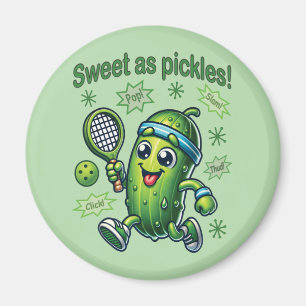 Aimant Drôle mignon sucré comme chatons Pickleball