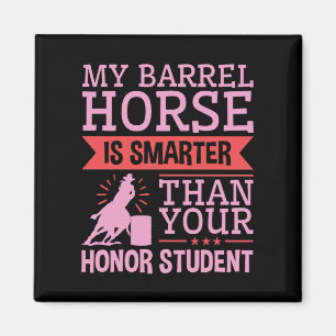 Aimant Drôle Mon Cheval De Baril Est Plus Intelligent Bar
