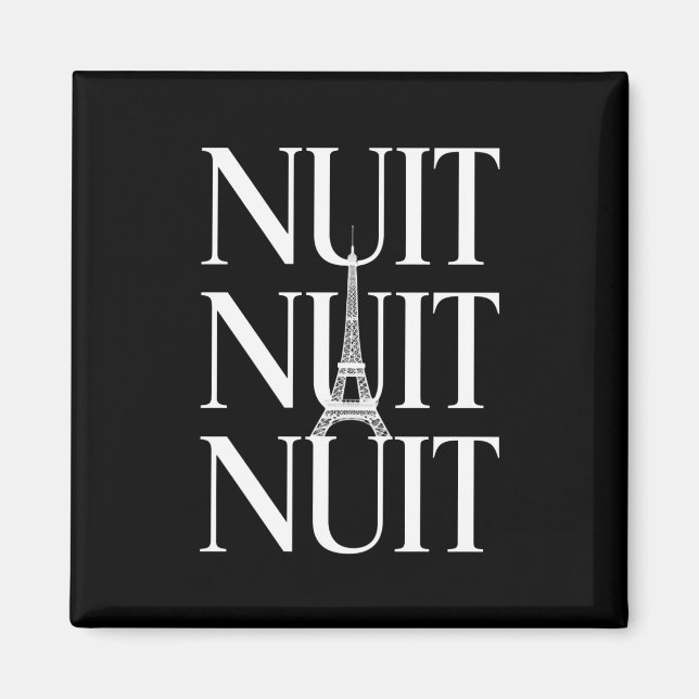 Aimant Drôle Nuit Nuit (Devant)