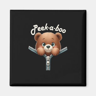 Aimant Drôle - Peekabo - Ours