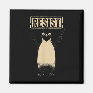 Aimant Drôle Penguin Résister aux pingouins Cool Manifest