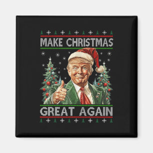 Aimant Drôle Père Noël Trump Rendre sa grandeur à Noël
