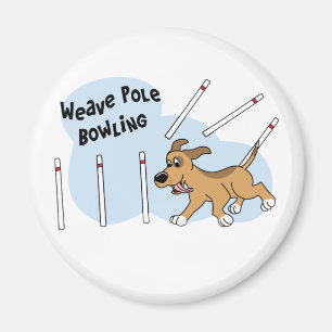 Aimant Drôle Poles de tissage Agilité de chien