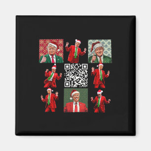 Aimant Drôle président du Qr Trump danse de Noël M