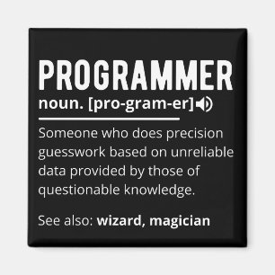 Aimant Drôle Programmer Code Développeur Définition