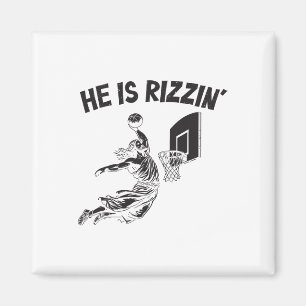 Aimant Drôle Rétro Il Est Rizzin Christian Pâques Jouer