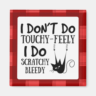 Aimant Drôle Scratching Cat Cartoon Meme