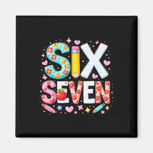 Aimant Drôle Six Sept 6 7 Professeur Meme Math Clroom Hum