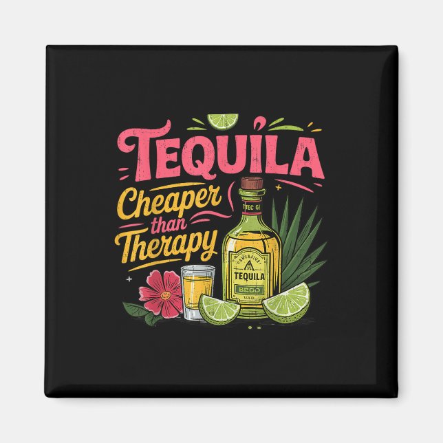 Aimant Drôle Tequila Boire Cinco De Mayo Parti Mexicain (Devant)